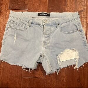 Express Cut Off Boyfriend Jeans